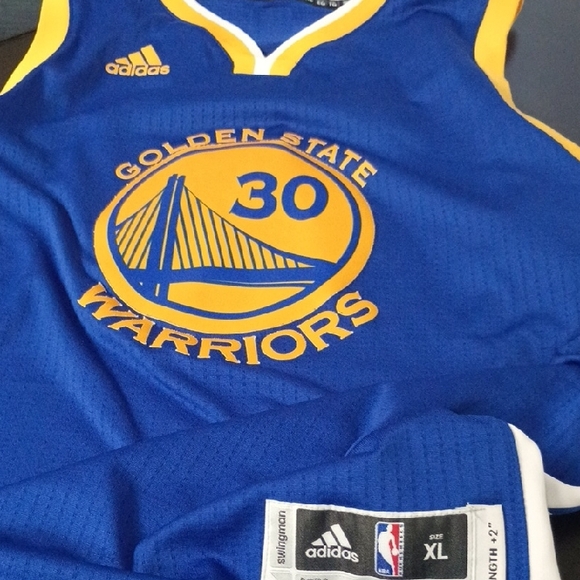 adidas Other - Adidas Golden State Warriors Blue and Yellow Jersey